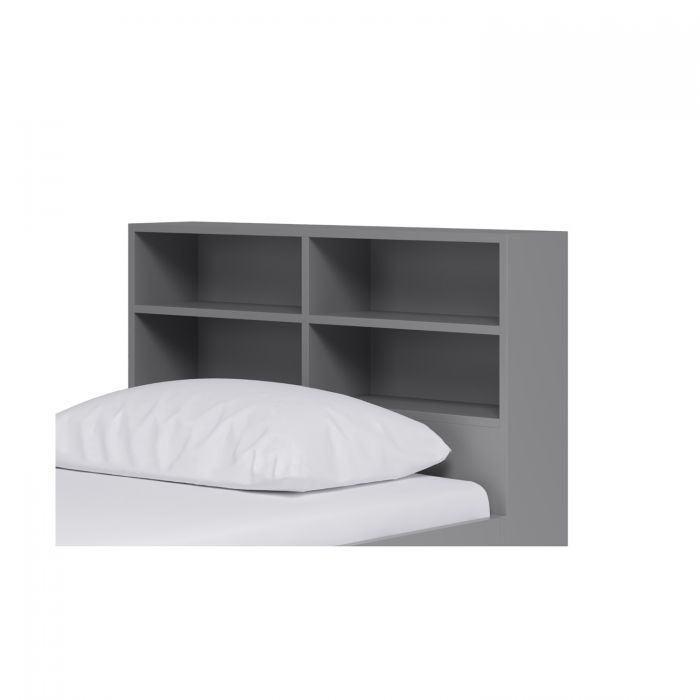 Kidsaw Bookcase Headboard Attachment For Cabin Beds - Grey