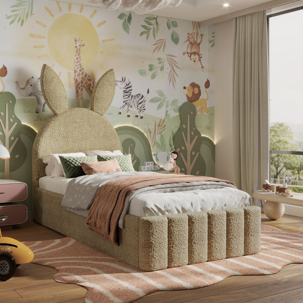 Single (3ft) / Teddy Linen